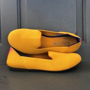 Yellow Rothy’s, big girl size 4
